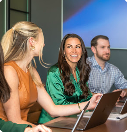 Team in meeting